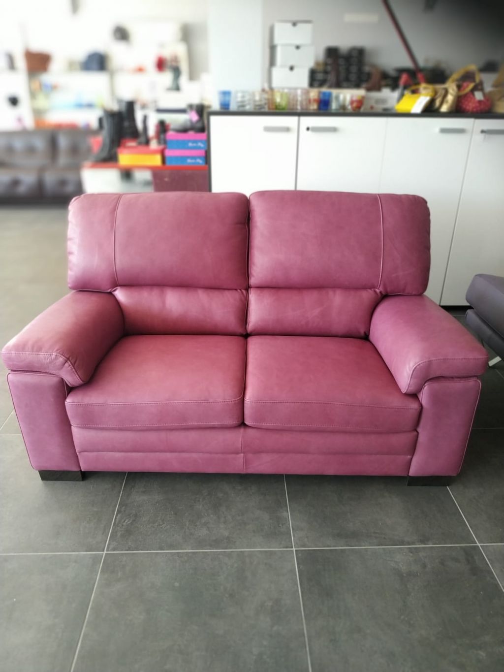 Divano letto in pelle fiore