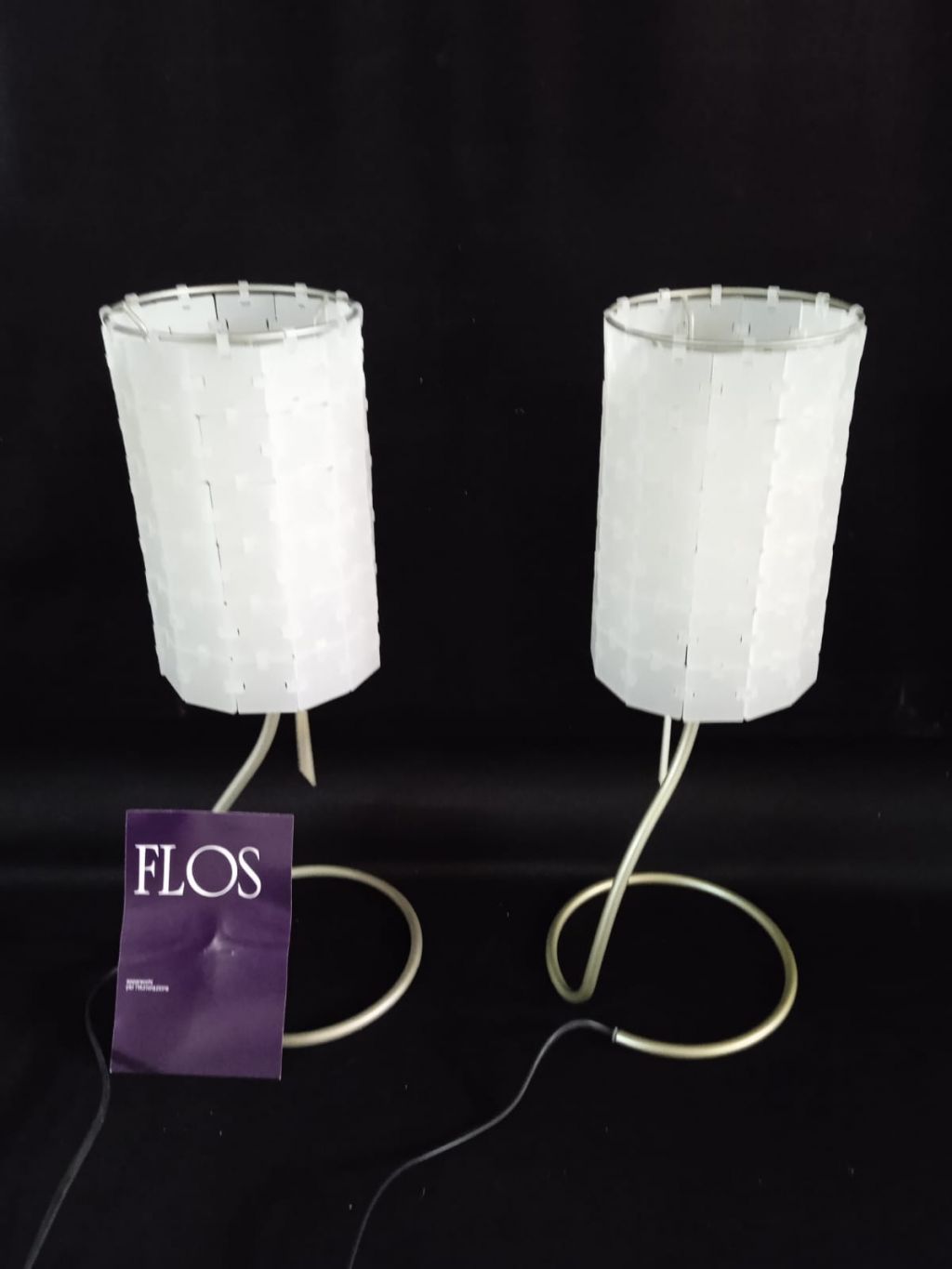 COPPIA LAMPADA DA TAVOLO FLOS MOD.BLOC T