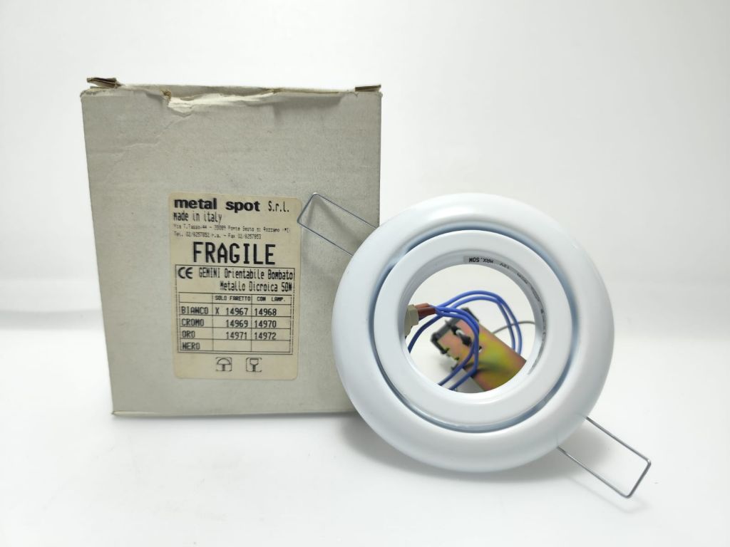 FARETTO DA INCASSO METAL SPOT SERIE GEMINI 14967
