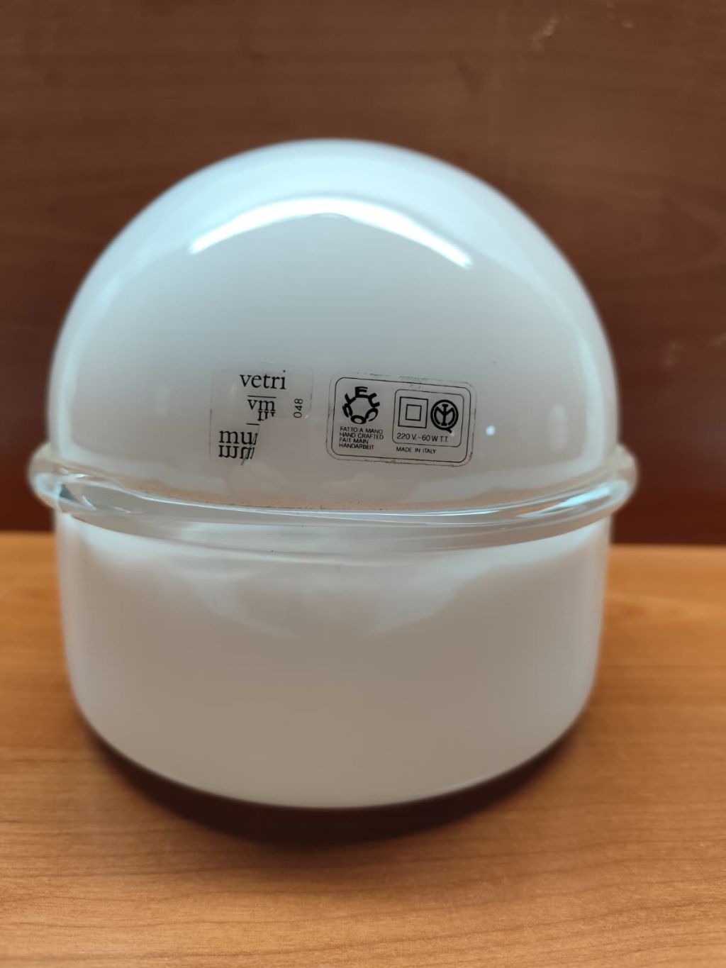 SOLO DIFFUSORE PER LAMPADA DA TAVOLO LEUCOS TECLA RENATO TOSO ANNI 70