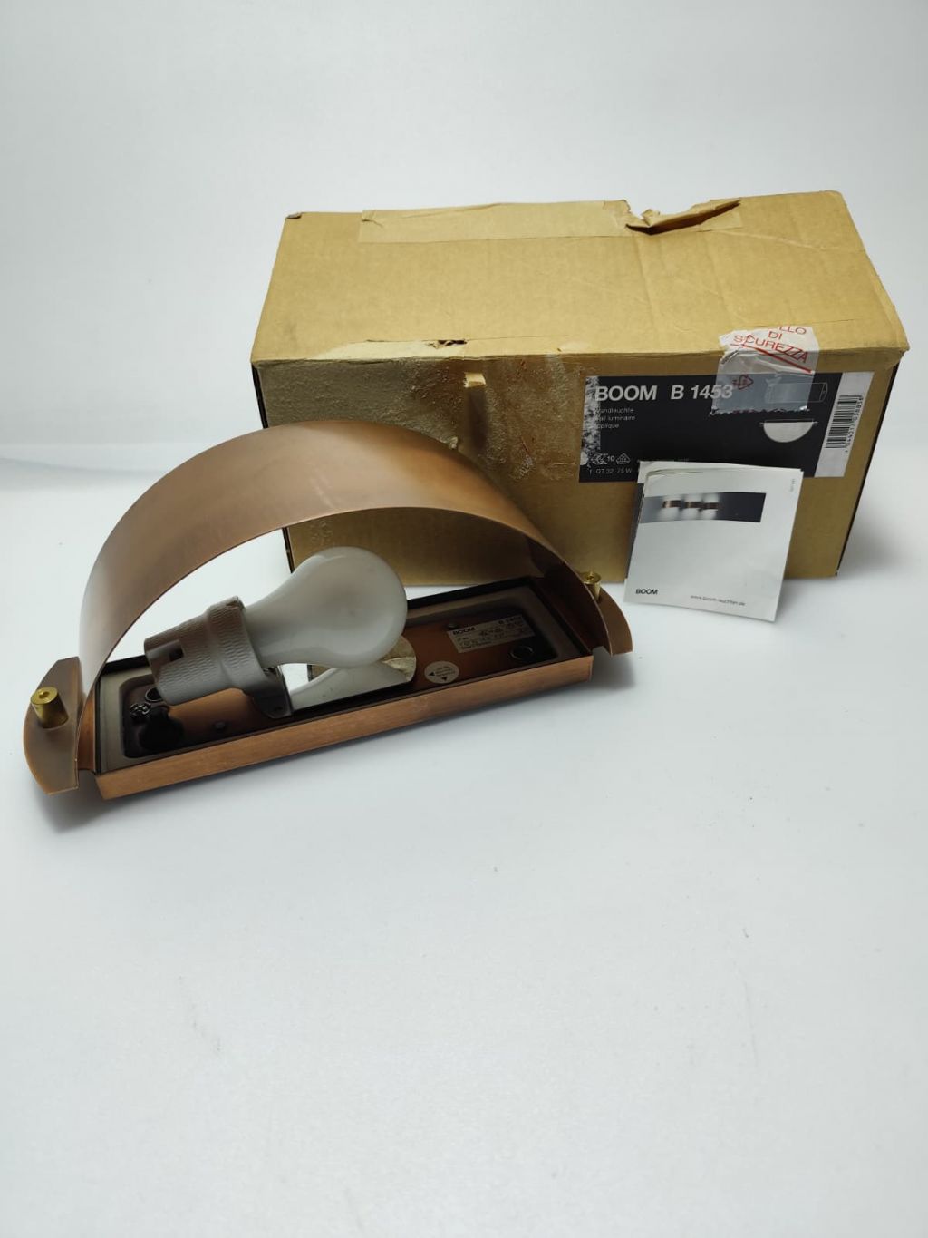 APPLIQUE BIEMISSIONE PER ESTERNI BOOM B 1453 NB MANCANO VETRI ESTRNI