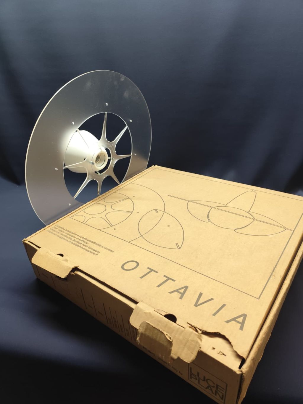 Lampada da parete LUCE PLAN mod.OTTAVIA D24 A